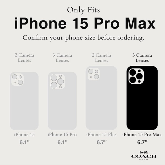 COACH Iphone 15 Pro Max Folio Case, NIB - Picture 6 of 6